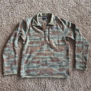 Patagonia Quarter Zip Fleece Camo Brand New